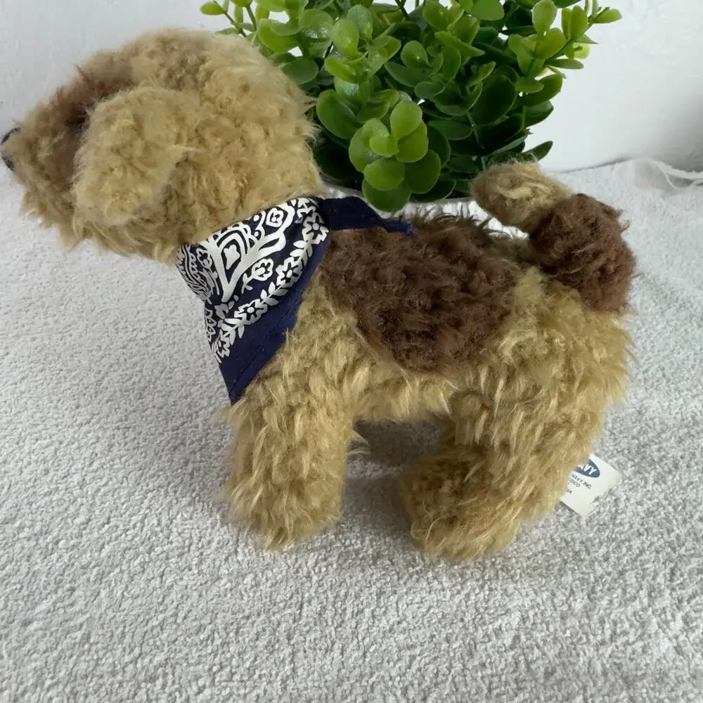 Old Navy Dog Plush 6 Inch Blue Bandana‎ Stuffed Animal Toy 2001